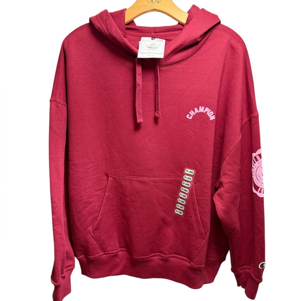 Champion Powerblend Hoodie Cardinal Red Women 2XL